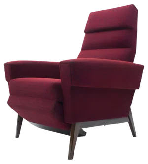 Scandinavian Wooden and Fabric Lounge Chair, 1960s