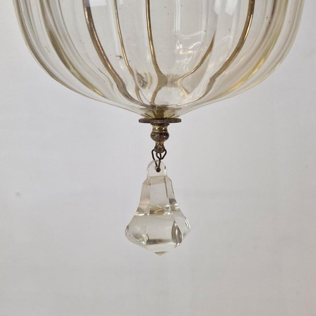 Italian Cut Crystal Hanging Lantern, 1900 For Sale - Image 8 of 13