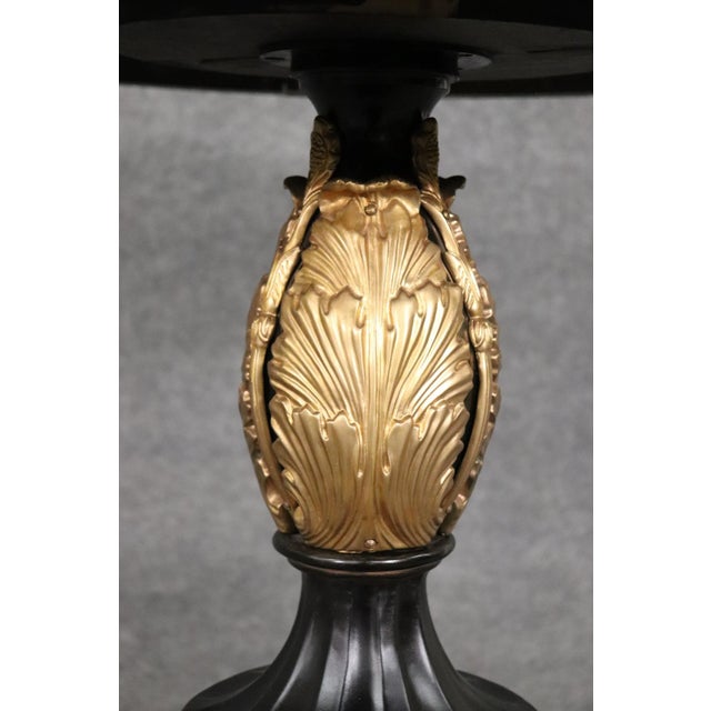 Solid Bronze and Marble Russian Neoclassical Center Table, Circa 1900s For Sale - Image 12 of 13