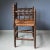 Rustic Dutch Bobbin Chair with Rush Seat, 1920s For Sale - Image 3 of 8