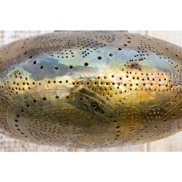 1990s Sama Moorish Sphere Pendant Lantern For Sale - Image 5 of 9