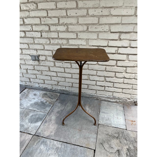 An early and rare example of Hynek Gottwald's work, this small seat-side table has a French flare and follows the more...