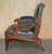 Antique Napoleonic Hardwood and Blue Leather Reclining Library Armchair by Robert Daws, 1830s For Sale - Image 18 of 18