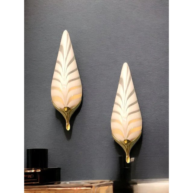 Murano Glass Sconces by Venini, 1970s, Set of 2 For Sale - Image 3 of 10