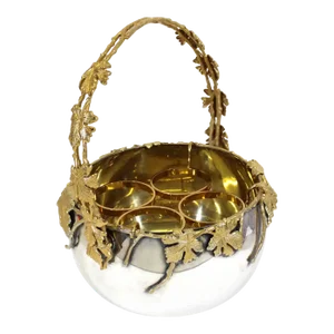 Egidio Broggi Italian Mid Century Silverplate Wine Cooler or Champagne Caddy