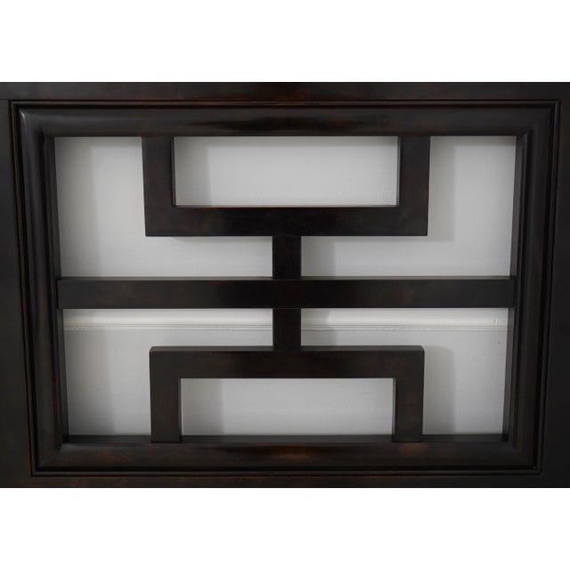 Century Furniture Century Black Painted Queen Size Headboard For Sale - Image 4 of 10
