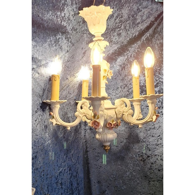 Vintage German Chandelier from Rudolstadt Thuringia, 1980s For Sale - Image 3 of 9