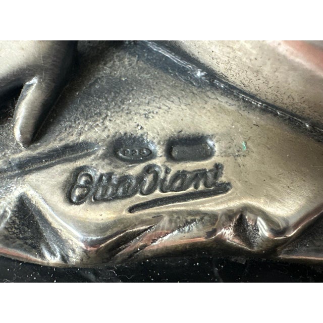 Art Deco Style Italian Sterling 925 Silver Nude Figurine from Ottaviani, 1960s For Sale - Image 9 of 13