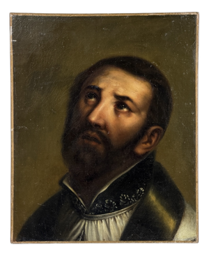 Spanish School, Portrait of Saint Francis Xavier, 1800s, Oil on Canvas