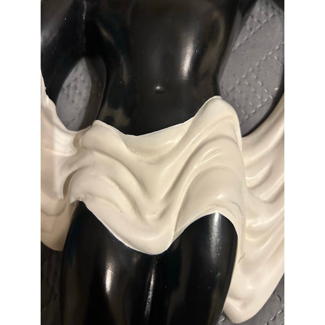 Mid 20th Century Antique Blackamoor Figural Sconce, Rare Unusual Vintage Chalkware For Sale - Image 5 of 12