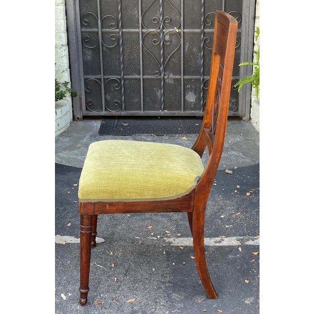 Early 19th Century Antique Early 19c Swedish Empire Star & Shield Side Chair - 1 of 4 For Sale - Image 5 of 6