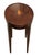 Mid 20th Century Vintage Baker Furniture Mahogany Shell Inlay Oval Occasional Table For Sale - Image 5 of 12