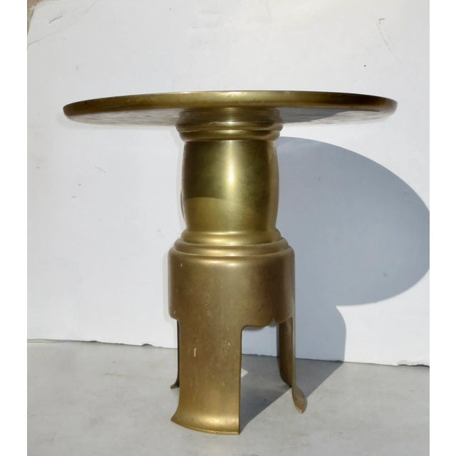 Japanese Ikebana Display Stand Brass 1990s' For Sale - Image 9 of 9