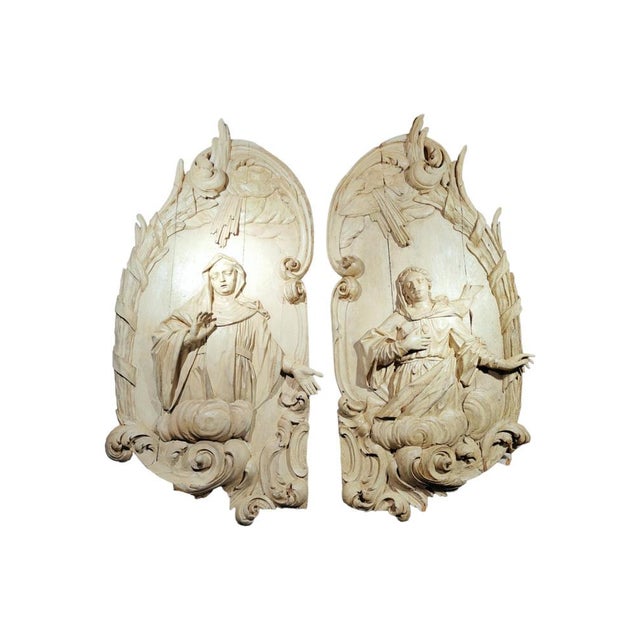 Monumental Sculpted Panels, 1750, Set of 2 For Sale - Image 6 of 16