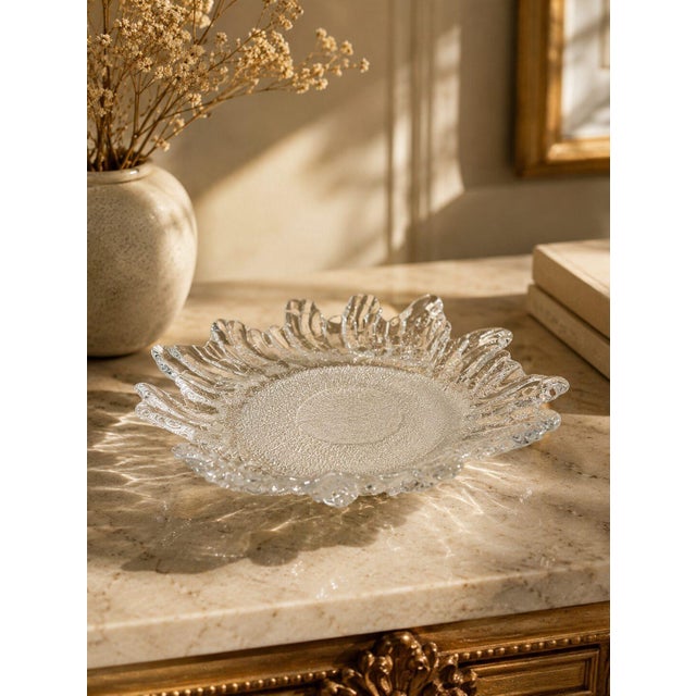 1970s Barock Serving Bowl in Glass from Lindshammar Glasbruk, 1970s For Sale - Image 5 of 7