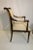 Wood Early 20th Century Set of 6 Regency Style Maple Dining Room Chairs, New Upholstery For Sale - Image 7 of 8