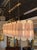 Early 21st Century Modern Frost and Pink Murano Glass and Brass Oval Chandelier For Sale - Image 5 of 5