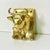 Farmhouse Mid-Century Boho Chic Farmhouse SoutwesternBrass Bull Wall Hooks - 3 Small Key, 1 Large Hook For Sale - Image 3 of 9