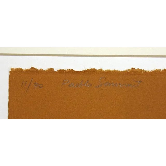 1980s "Pueblo Summit" Southwestern Scene Print by John Ross For Sale - Image 4 of 5