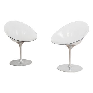 Vintage Space Age Eros Armchairs by Philippe Starck for Kartell, 1970s, Set of 2 For Sale