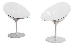 Vintage Space Age Eros Armchairs by Philippe Starck for Kartell, 1970s, Set of 2