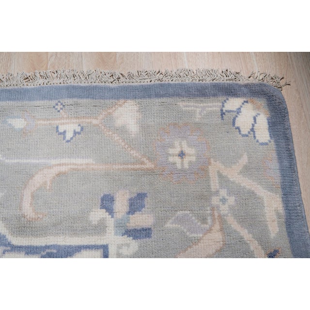 8x10 Soft Color Persian Heriz Tribal Design Stylish Trendy Hand Knotted Wool Rug For Sale In New York - Image 6 of 8