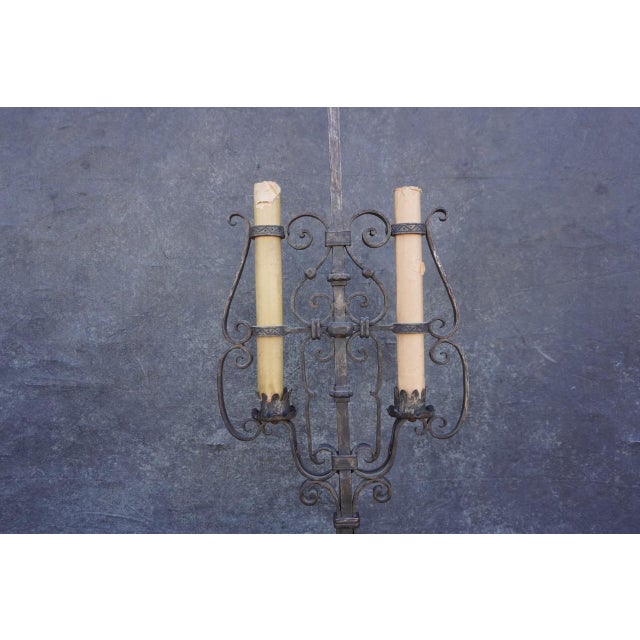 Spanish Revival 1920s Monumental Spanish Revival Floor Lamp For Sale - Image 3 of 12