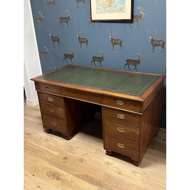 Antique Military Campaign Desk, 1890s For Sale - Image 13 of 13
