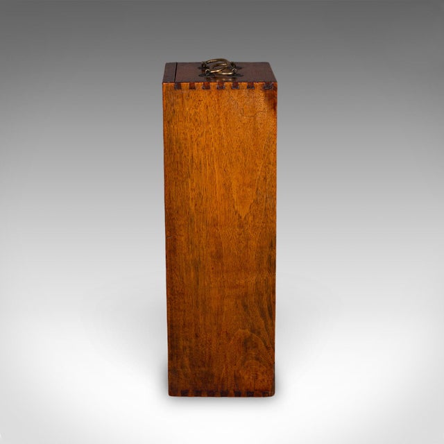 Brown Antique Wine Bottle Presentation Case, English, Champagne Magnum Box, Regency For Sale - Image 8 of 12