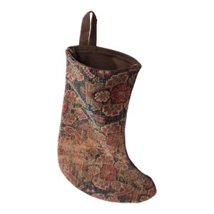 1900s Turkish Handmade Christmas Stocking
