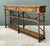 Wood Vintage Stanley Wood and Iron Console Table For Sale - Image 7 of 17