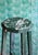 Vintage Green Painted Rustic Stool For Sale - Image 4 of 8