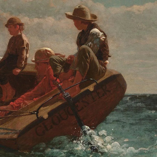 Accurate print reproduction of the original oil painting by American painter Homer Winslow (1836-1910), this image is...