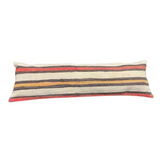 Turkish Hemp Pillow Cushion Natural Beige Brown Cushion Cover 14x45 For Sale