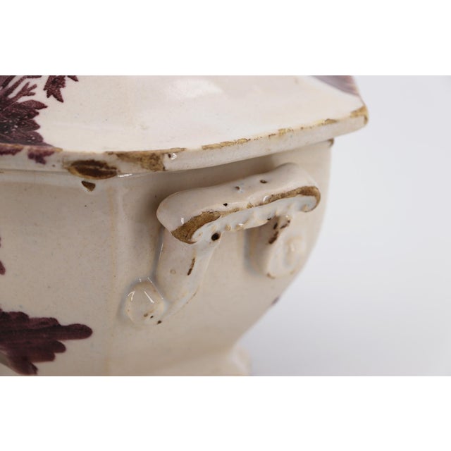 Antique White 19th Century Portuguese Earthenware Covered Tureen For Sale - Image 8 of 16