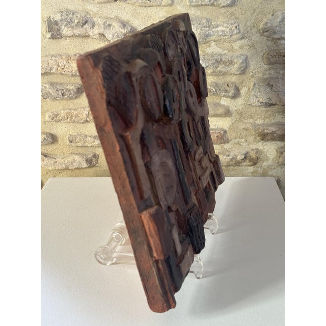 Odile Devauchelle, Anthropomorphic bas-relief, 1960s, Ceramic For Sale - Image 9 of 16