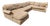 Beige Four-Piece Sectional Sofa Attributed to Arhaus Camden-Style For Sale