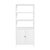 Spritely Home Accent Furniture Nora 32 in W. x 72 in. H Wood 3- Tier Etagere Bookcase, White For Sale - Image 4 of 8