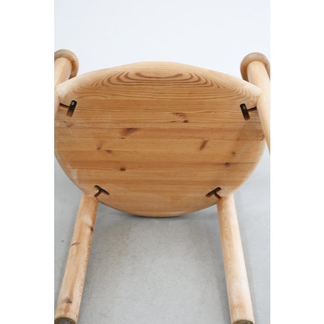 Tan Vintage Danish Pine Armchair by Rainer Daumiller, 1970s For Sale - Image 8 of 9