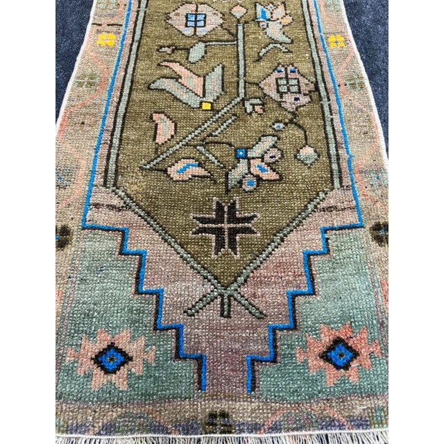 Contemporary Turkish Yastik Rug 1'6" x 3'1" For Sale - Image 3 of 5