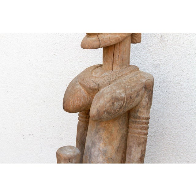 A 63" Tall Commanding Baule Female Figure For Sale - Image 9 of 11