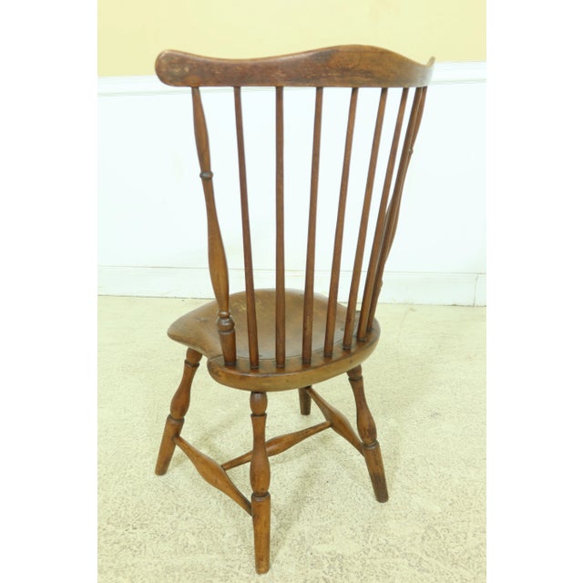Period Early 19th Century Windsor Primitive Side Chair For Sale - Image 9 of 11
