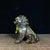 Vintage Pair of Chinese Gilt Bronze Guardian Lions (Foo Dogs) For Sale - Image 4 of 10