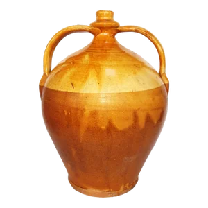 Large 1950s Spanish Amphora Style Jug Oche in Color