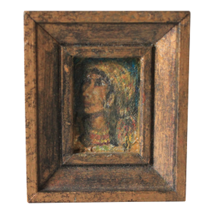 Vintage Framed Miniature Portrait Painting