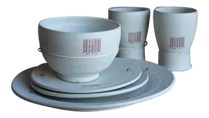 Michael T Schmidt Barcode Dishes - Set of 6