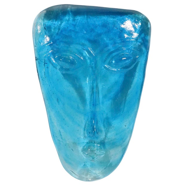 Late 20th Century Art Glass Mask Made in Mexico by Jaramillo Bros. For Sale In New York - Image 6 of 6