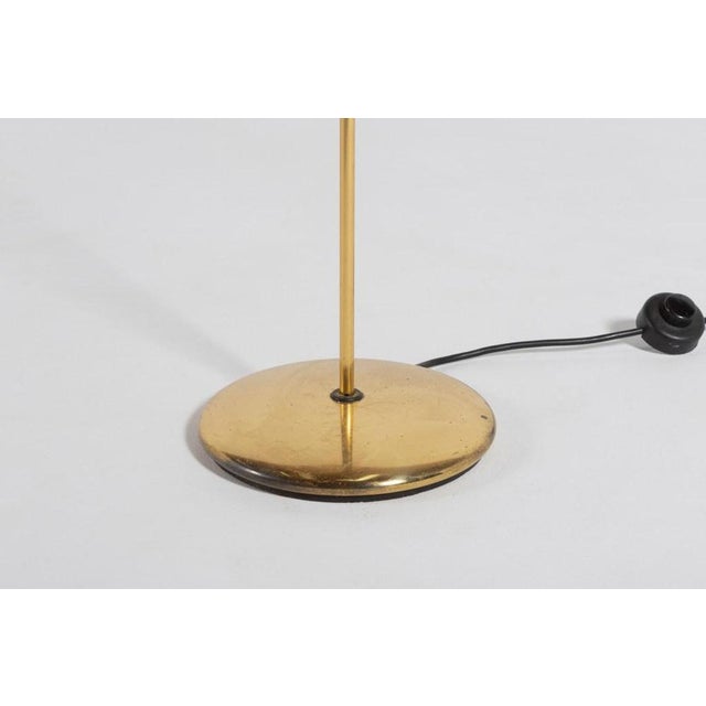 Glass Golden Floor Lamps with Glass Shade, Set of 2 For Sale - Image 7 of 9