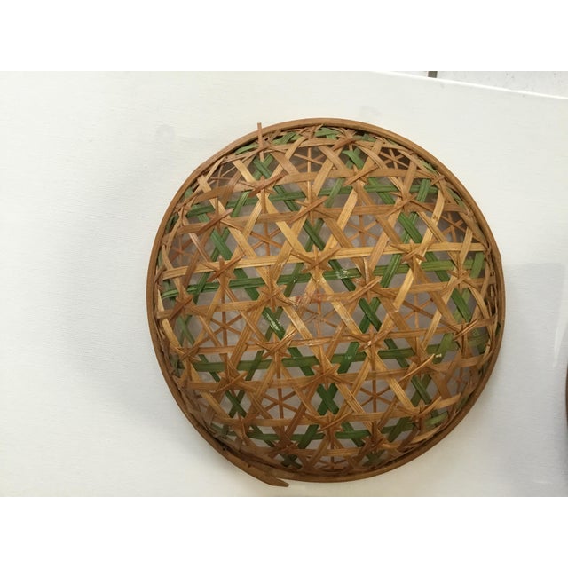 Antique Japanese Ceremonial Bamboo Woven Baskets Set Of 4 Chairish