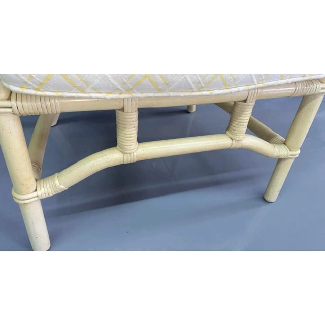 Vintage Rattan Fan-Backed Chair For Sale - Image 6 of 6